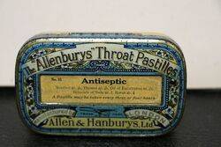 Vintage Allenburys Throat Pastilles Tin 