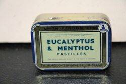 Vintage Eucalyptus and Menthol Pastilles Tin 