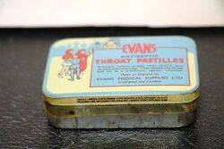 Vintage Evans Throat Pastilles Tin