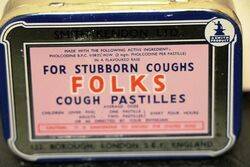 Vintage Folks Cough Pastilles Tin 