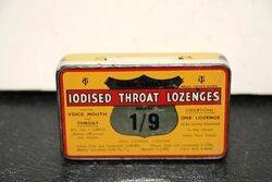 Vintage Sure Shield Iodised Throat Tablets Tin