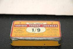 Vintage Sure Shield Iodised Throat Tablets Tin