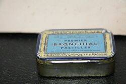 Vintage Premier Brondhial Pastilles Tin 