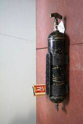 Vintage Masterpiece Fire Extinguisher and Bracket 