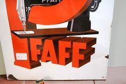 Genuine Vintage PFAFF Pictorial Sewing Machine Enamel Sign