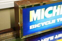 Rare Michelin Bicycle Tyres Revolving Light Box   