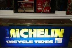 Rare Michelin Bicycle Tyres Revolving Light Box   