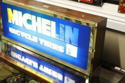 Rare Michelin Bicycle Tyres Revolving Light Box   