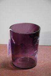 Antique Amethyst Glass Mary Gregory Tumbler 