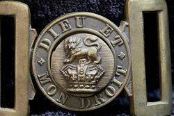 Vintage Original British Army Brass Belt Buckle  