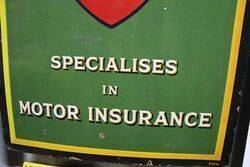 Royal Insurance Company Enamel Advertising Sign 