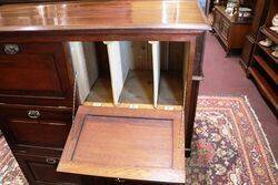 A Rare Antique Oak 6 Door Filing  Cabinet  