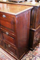 A Rare Antique Oak 6 Door Filing  Cabinet  
