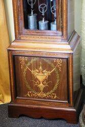 Lovely Quality Late Victorian Inlaid Walnut Longcase Clock 