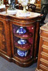 Fine Quality Mid Victorian Burr Walnut Inlaid Credenza 