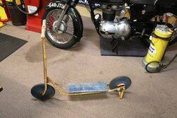 Large Vintage Childs Scooter with Brake Stand