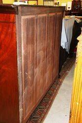 Antique Mahogany 3 Long Door Bookcase 