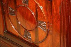 Stunning Antique Walnut Mirror Back Sideboard 