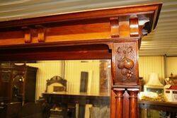 Stunning Antique Walnut Mirror Back Sideboard 