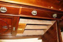 Stunning Antique Walnut Mirror Back Sideboard 