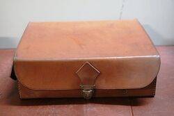 Vintage Motor Cycle Picnic Set in Leather Case 