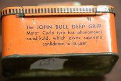 Vintage John Bull Motor Cycle Tyre Repair Kit Tin 