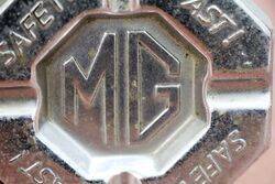 Rare MG Cars Chrome Plated Embossed Ash Tray