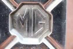 Rare MG Cars Chrome Plated Embossed Ash Tray 