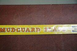 Vintage Dunlop Mudguard Flaps Shelf Strip Sign 