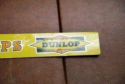 Vintage Dunlop Mudguard Flaps Shelf Strip Sign 