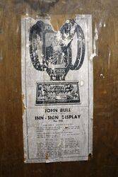 1930and39s John Bull Tyres Dia Cut Showcard Display 