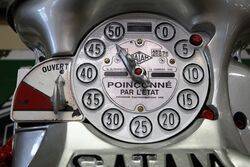 Stunning SATAM Twin Cylinder Clock Face Petrol Pump