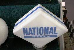 Genuine National Premium Glass Petrol Pump Globe  