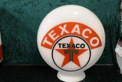 Aftermarket Texaco Pill Shape Glass Petrol Pump Globe