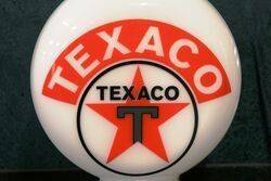 Aftermarket Texaco Pill Shape Glass Petrol Pump Globe