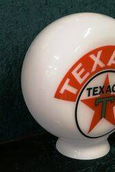 Aftermarket Texaco Pill Shape Glass Petrol Pump Globe