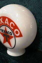 Aftermarket Texaco Pill Shape Glass Petrol Pump Globe