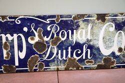 Antique Bonsdorp Royal Dutch Cocoa Enamel Sign 