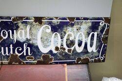 Antique Bonsdorp Royal Dutch Cocoa Enamel Sign 