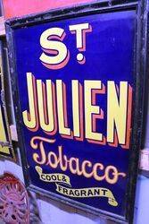 Classic Framed St Julien Enamel Sign 