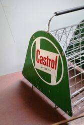 Vintage Castrol Z Motor Oil Tins Forecourt Rack 