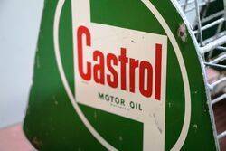 Vintage Castrol Z Motor Oil Tins Forecourt Rack 