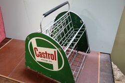 Vintage Castrol Z Motor Oil Tins Forecourt Rack 