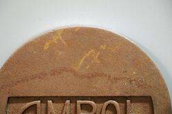 Vintage Cast Iron Sandblasted AMPOL Tank Cover