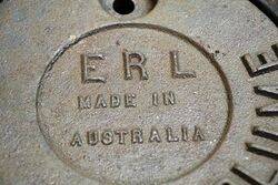Vintage Cast Iron Sandblasted PLUME Tank Cover 