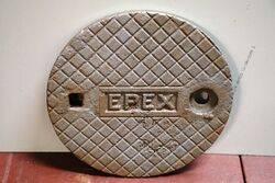 Vintage Cast Iron EPEX Tank Cover 
