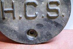 Vintage Cast Iron HCS Tank Cover 