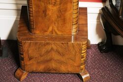 Art Deco Burr Walnut Westminster Chime Grand Mother Clock 