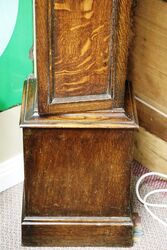 Early C20th English Oak Grandmother Clock