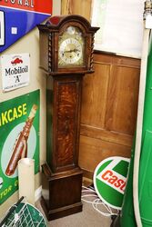 Early C20th English Oak Grandmother Clock